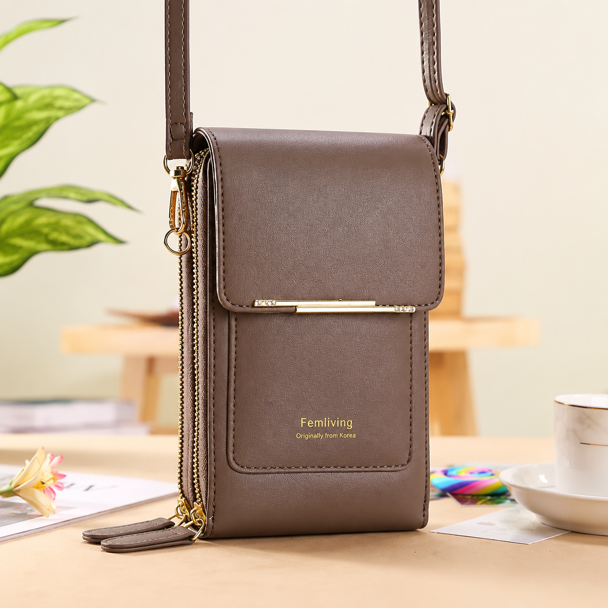 🔥Final 3 Hours: 60% OFF 2026 Trendy Minimalist Elegant Women's Touchscreen Crossbody Phone Wallet