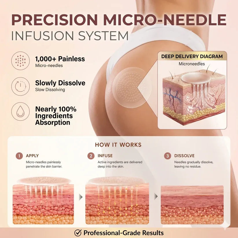 TopSpire® CurveSculpt Micro-Patch ✦ Sculpt • Firm • Smooth Lower Body Curves ✦ Micro-Needle Infusion System
