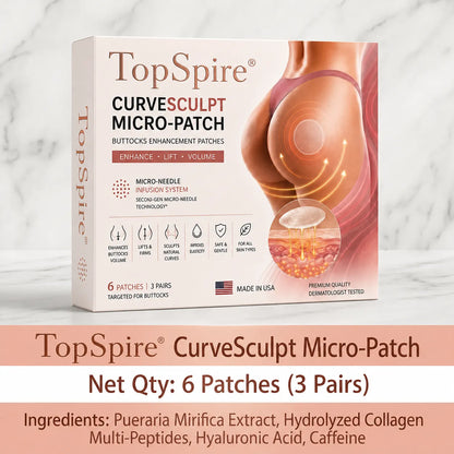 TopSpire® CurveSculpt Micro-Patch ✦ Sculpt • Firm • Smooth Lower Body Curves ✦ Micro-Needle Infusion System