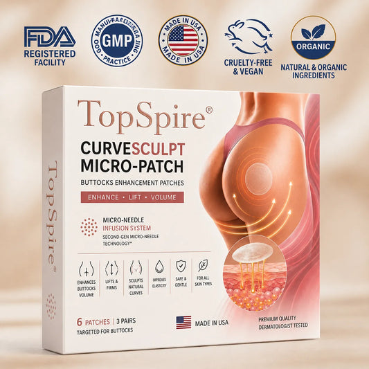 TopSpire® CurveSculpt Micro-Patch ✦ Sculpt • Firm • Smooth Lower Body Curves ✦ Micro-Needle Infusion System