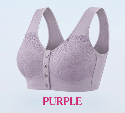 TOPSPIRE - Front Closure Breathable Cotton Lifting Bra for Seniors